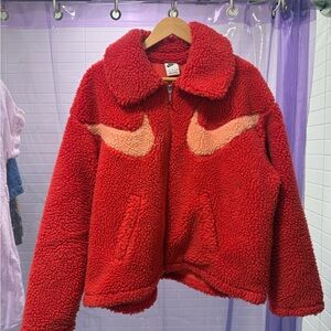 Nike Swoosh full zip Sherpa - small